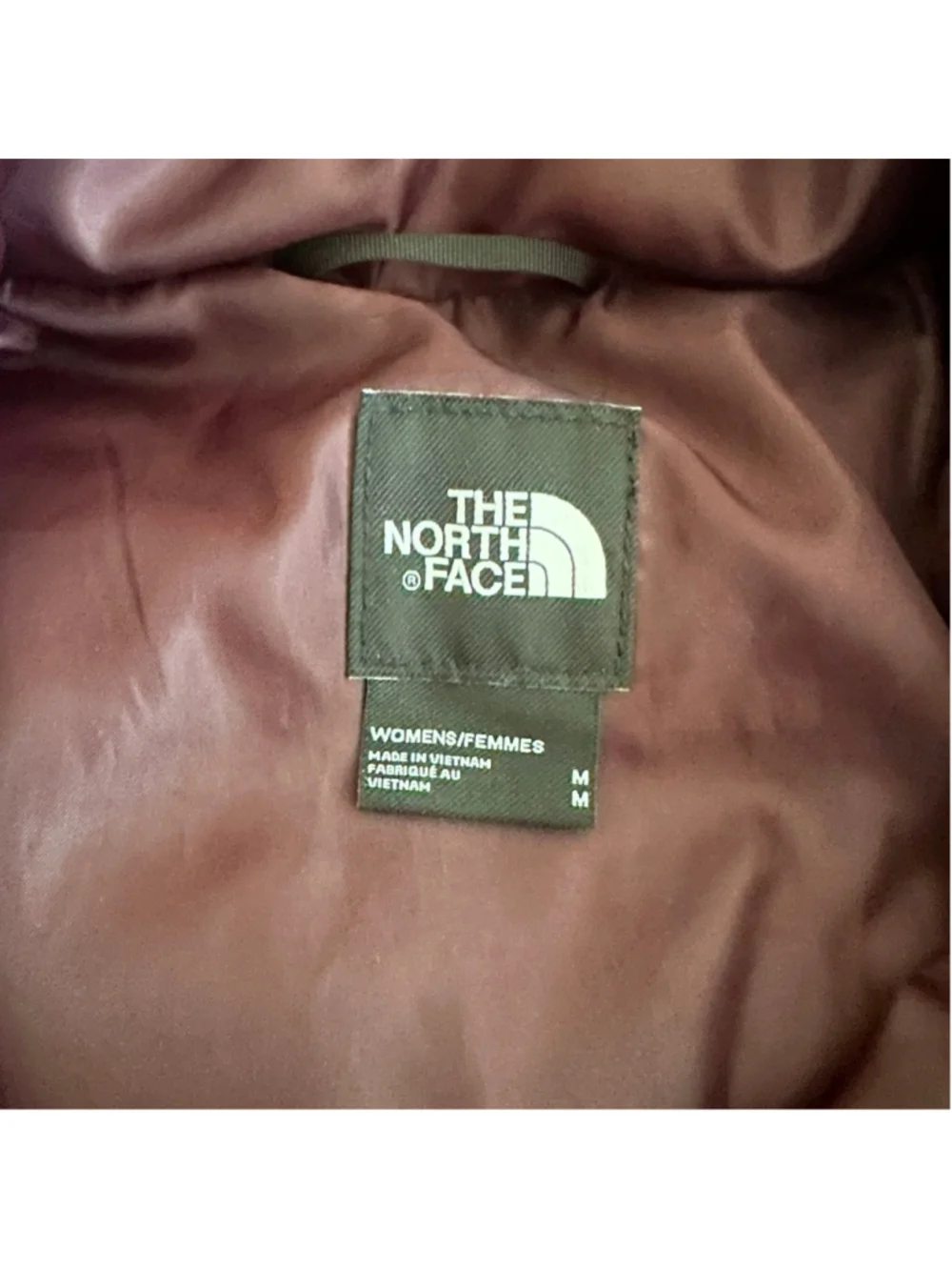 The North Face Purple Puffer Jacket M Faux Fur Hood Down Winter Coat - Picture 2 of 16